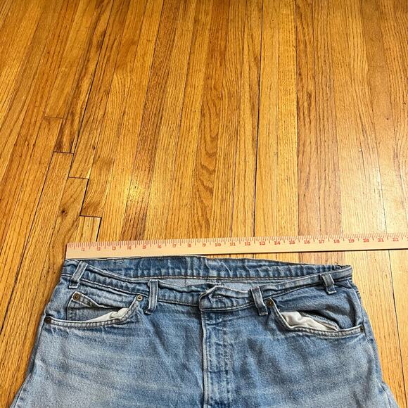 Levis Jeans Mens 38 X34 Vintage USA Orange Tab Light Wash Blue - Picture 9 of 12